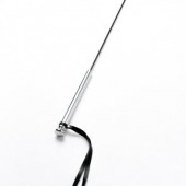 Черный кожаный стек с гладкой ручкой - 55 см. - Crazy Handmade - купить с доставкой в Иваново