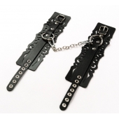 Узорчатые кожаные оковы с регулируемыми ремешками - Crazy Handmade - купить с доставкой в Иваново