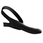 Черный кляп-страпон Masters Mini Face Fuck Strap-On - 14 см. - XR Brands - купить с доставкой в Иваново