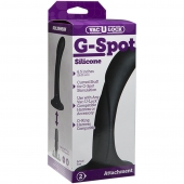 Черная изогнутая насадка Vac-U-Lock G-Spot - 16,5 см. - Doc Johnson - купить с доставкой в Иваново