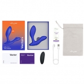 Синий анальный вибратор We-Vibe Vector+ - We-vibe - в Иваново купить с доставкой