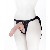 Реалистичный фаллос на поясе Harness - 20,5 см. - LOVETOY (А-Полимер) - купить с доставкой в Иваново