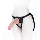 Податливый фаллос на трусиках Harness - 20,5 см. - LOVETOY (А-Полимер) - купить с доставкой в Иваново