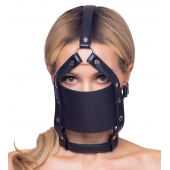 Черный намордник с кляпом-шаром Head Harness With A Gag - Orion - купить с доставкой в Иваново