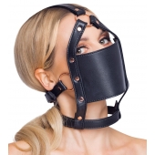 Черный намордник с кляпом-шаром Head Harness With A Gag - Orion - купить с доставкой в Иваново