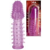 Фиолетовая насадка, удлиняющая половой член - 13,5 см. - Toyfa Basic - в Иваново купить с доставкой