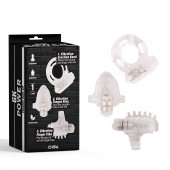 Набор из 3 прозрачных эрекционных колец с вибрацией Teasers Ring Kit - Chisa - в Иваново купить с доставкой