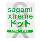 Презерватив Sagami Xtreme Type-E с точками - 1 шт. - Sagami - купить с доставкой в Иваново