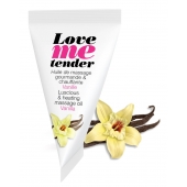 Съедобное согревающее массажное масло Love Me Tender Vanilla с ароматом ванили - 10 мл. - Love to Love - купить с доставкой в Иваново