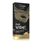 Съедобный гель Dual Vibe Pina Colada с эффектом вибрации и вкусом коктейля пина колада - 15 мл. - ORGIE - купить с доставкой в Иваново