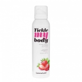 Массажная хрустящая пенка Tickle My Body Strawberry с ароматом клубники - 150 мл. - Love to Love - купить с доставкой в Иваново