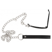Зажим для половых губ с поводком Pussy Clamp With A Leash - Orion - купить с доставкой в Иваново