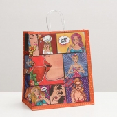 Подарочный крафтовый пакет Pop Art» - 32х19,5х37 см. - Сима-Ленд - купить с доставкой в Иваново