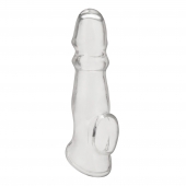Прозрачная насадка для пениса Girthy Penis Enhancing Sleeve Extension - 17,1 см. - BlueLine - в Иваново купить с доставкой