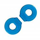 Комплект из двух колец для пениса 2-Pack Ultra-Stretch Stamina Endurance Ring - BlueLine - в Иваново купить с доставкой