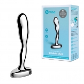 Стальной стимулятор простаты Stainless Steel Prostate Plug - 11,5 см. - b-Vibe - в Иваново купить с доставкой