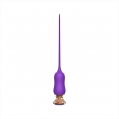 Фиолетовый тонкий стимулятор Nipple Vibrator - 23 см. - I-MOON - купить с доставкой в Иваново