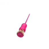 Розовый тонкий стимулятор Nipple Vibrator - 23 см. - I-MOON - купить с доставкой в Иваново