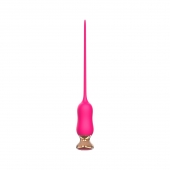 Розовый тонкий стимулятор Nipple Vibrator - 23 см. - I-MOON - купить с доставкой в Иваново