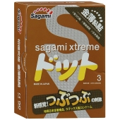 Презервативы Sagami Xtreme FEEL UP с точечной текстурой и линиями прилегания - 3 шт. - Sagami - купить с доставкой в Иваново
