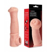 Телесная фантазийная насадка на член Cock Sleeve Size L - KOKOS - в Иваново купить с доставкой