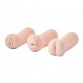 Набор из 3 мастурбаторов The Girl Next Door Tina - Dream Toys - в Иваново купить с доставкой