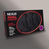 Набор из 3 массажеров простаты чёрного цвета NEXUS ANAL STARTER KIT - Nexus Range - в Иваново купить с доставкой