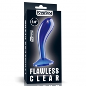 Синяя анальная втулка Flawless Clear Prostate Plug 6.0 - 15 см. - Lovetoy - в Иваново купить с доставкой