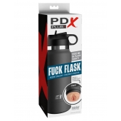Серый мастурбатор в виде бутылки F*ck Flask - Pipedream - в Иваново купить с доставкой