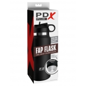 Черный мастурбатор в виде бутылки Fap Flask - Pipedream - в Иваново купить с доставкой
