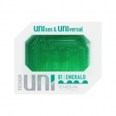 Зеленый мастурбатор-стимулятор Tenga Uni Emerald - Tenga - в Иваново купить с доставкой