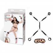 Леопардовая фиксация на матрас для рук и ног Classic Bedspreader - Lux Fetish - купить с доставкой в Иваново