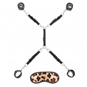 Леопардовая фиксация на матрас для рук и ног Classic Bedspreader - Lux Fetish - купить с доставкой в Иваново