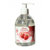 Лубрикант на водной основе Love Protection Raspberry с ароматом малины - 300 мл. - Lola Games - купить с доставкой в Иваново