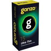 Прозрачные ультратонкие презервативы Ganzo Ultra thin - 15 шт. - Ganzo - купить с доставкой в Иваново