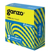 Классические презервативы с обильной смазкой Ganzo Classic - 3 шт. - Ganzo - купить с доставкой в Иваново