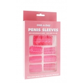 Набор из 7 розовых насадок на пенис ONE-A-DAY PENIS SLEEVES PINK - Seven Creations - в Иваново купить с доставкой