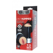 Двусторонний мастурбатор REALSTUFF 2 IN 1 HUMMER MOUTH   VAGINA - ротик и вагина - Dream Toys - в Иваново купить с доставкой