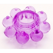 Мягкая фиолетовая гелевая насадка - Toyfa Basic - в Иваново купить с доставкой