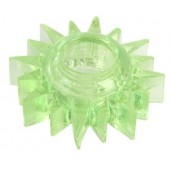 Зеленое эрекционное кольцо-солнце - Toyfa Basic - в Иваново купить с доставкой