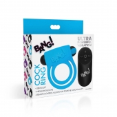 Голубое эрекционное виброкольцо 28X Remote Control Vibrating Cock Ring   Bullet - XR Brands - в Иваново купить с доставкой