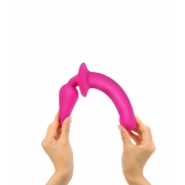 Ярко-розовый двусторонний фаллоимитатор Switch Plug-In Semi-Realistic Size L - Strap-on-me купить с доставкой в интернет-магазине Orgasmix в Иваново Ярко-розовый двусторонний фаллоимитатор Switch Plug-In Semi-Realistic Size L - Strap-on-me