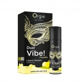 Съедобный жидкий вибратор Dual Vibe! со вкусом лимонного джина с тоником - 15 мл. - ORGIE - купить с доставкой в Иваново
