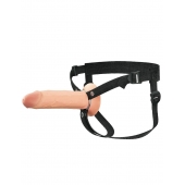 Полый страпон на ремнях 8’’ Hollow Silicone Strap-on - Pipedream - купить с доставкой в Иваново