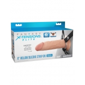 Полый страпон на ремнях 6’’ Hollow Silicone Strap-on - Pipedream - купить с доставкой в Иваново