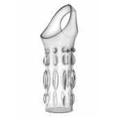 Прозрачная насадка на пенис Stretchy Studded Penis Sleeve Ring - Blush Novelties - в Иваново купить с доставкой