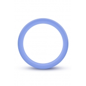 Голубое люминесцентное кольцо Silicone Glo Cock Ring - Blush Novelties - в Иваново купить с доставкой