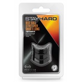 Черное эрекционное кольцо на мошонку Beef Ball Stretcher Snug X Long - Blush Novelties - в Иваново купить с доставкой