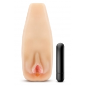 Мастурбатор-вагина с вибрацией Soft   Wet Natasha Realistic Beige Masturbator - Blush Novelties - в Иваново купить с доставкой