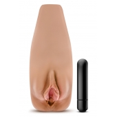 Маструбатор-вагина с вибрацией Soft   Wet Renata Realistic Tan Masturbator - Blush Novelties - в Иваново купить с доставкой
